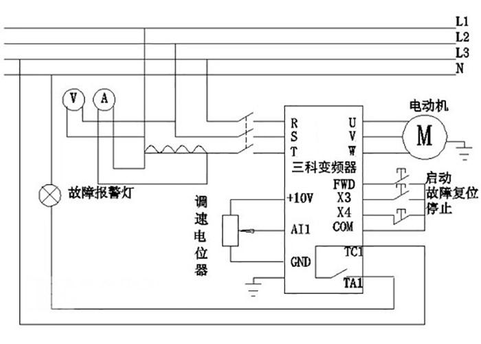 变频器电气接线原理图