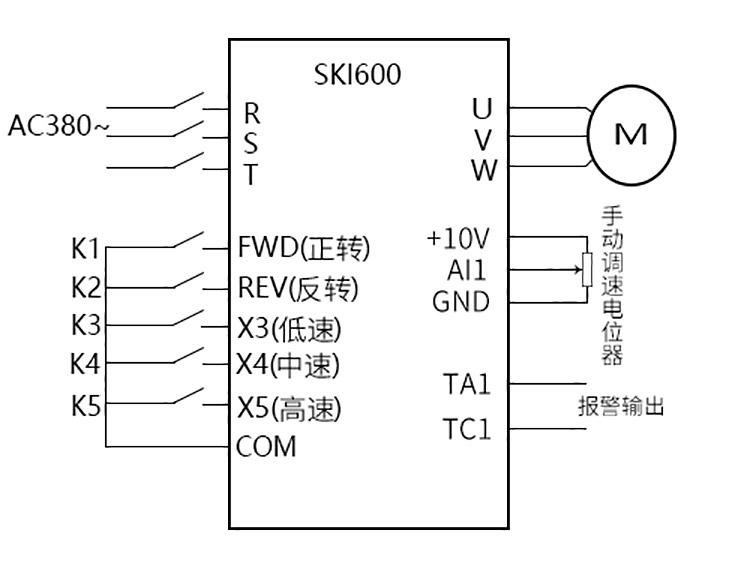 变频器接线图